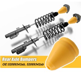 X AUTOHAUX 2pcs Rear Coil Spring Jounce Bumper Stop Axle Bumpers 52089343ab 52089342ab for Jeep Commander 2006-2010 for Jeep Grand Cherokee 2005-2006