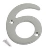 SISI UK® Satin Chrome Front House Door Numbers & Letters