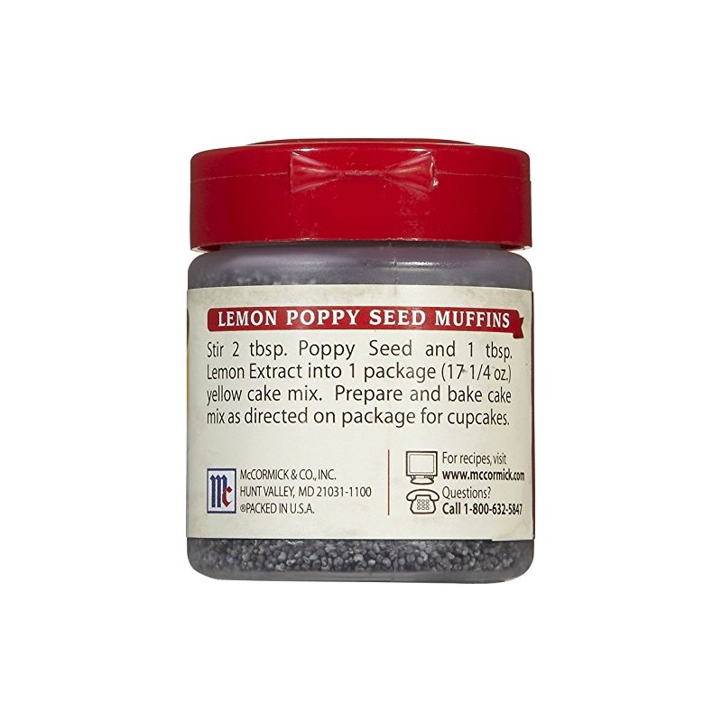McCormick Poppy Seed, 1.25 oz, 2 pk