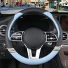 Binsheo Cute Steering Wheel Cover for Women Men Leather Universal