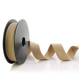Trimz Cotton Heavy Duty Webbing, Beige, 10m x 30mm