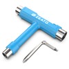 Zeato All-In-One Skate Tools Multi-function Portable Skateboard T Tool Accessory