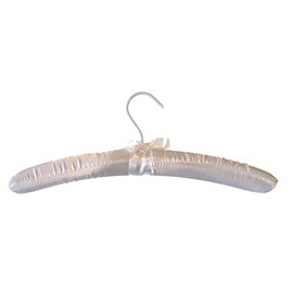 Hagspiel Padded Clothes Hangers Satin Black Pack of 10