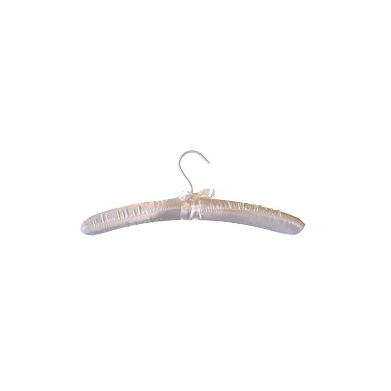 Hagspiel Padded Clothes Hangers Satin Black Pack of 10