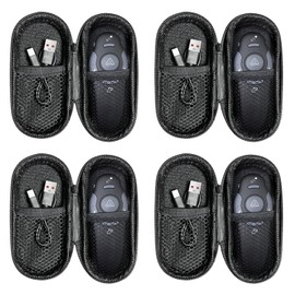 CLIKBUTM [4 Units] Presentation Clicker with 4 Cases Storage: PowerPoint Wireless Presenter Remote: USB Type C Rechargeable Red Laser Pointer Clickers Computer Project Mac PPT Slideshow Google Slide Advancer