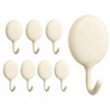 DAZANJA Adhesive Wall Hooks 8 Pack, Heavy Duty Hooks for