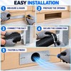 4 Inch Toe Kick Vent Duct Kit, Under Cabinet HVAC