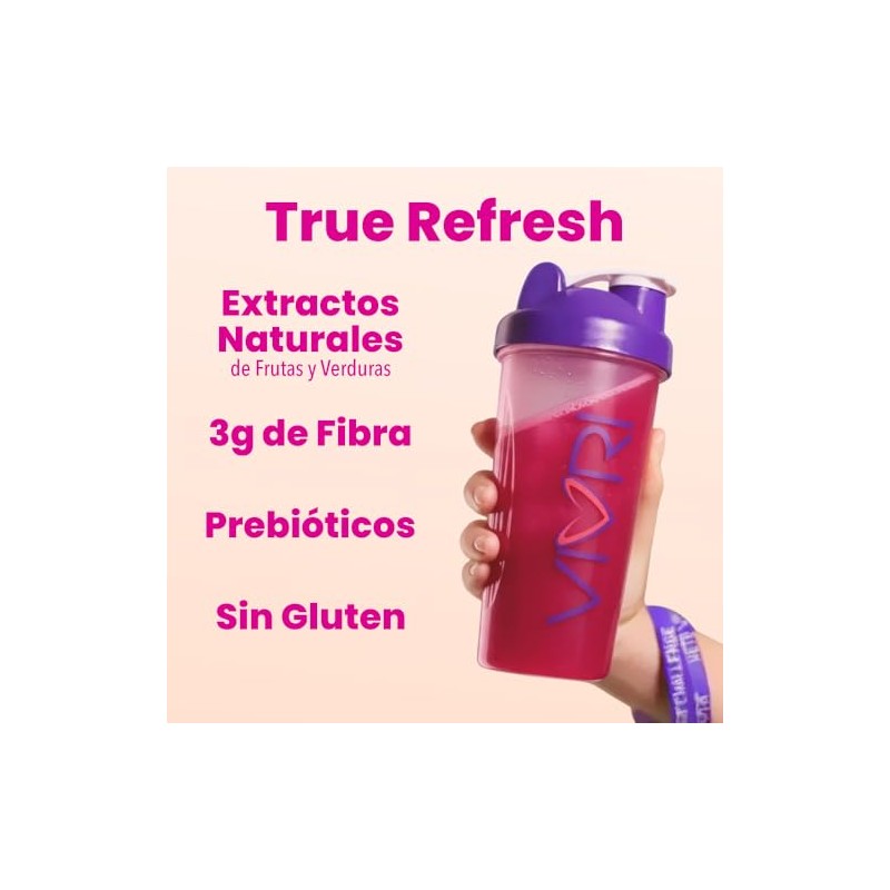 VIVRI Cleanse Me! Bebida Digestiva Fresa con Prebióticos 30 Porciones