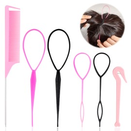 6 Piece Hair Styling Set for Women and Girls, Hair Braiding Tool - Hair Braiding Tools for DIY Hairstyles, Hairstyle Aid, for Women, Girls