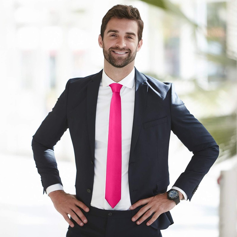 DonDon Men's Classic Tie 7 cm for Office or Festive