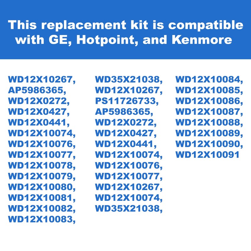(8 Pack) Exact Replacement Dishwasher Dishrack Rollers and Studs -