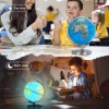 dreamrefit Luminous LED Lamp Globe World Map Display Teaching Toy