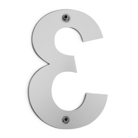 Barton House Number (3) 6" Inch Stainless SUS304 Steel Outdoor Apartment Mailbox Door Street Address Self-Stick Hotel Floor Floating