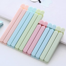 12Pcs Plastic Bag Sealing Clips for Food Storage - Fresh Snack Sealer Clips
