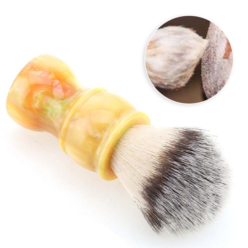 Professional Manual Beard Shaving Brush Dense Nylon Hair Men Mustache