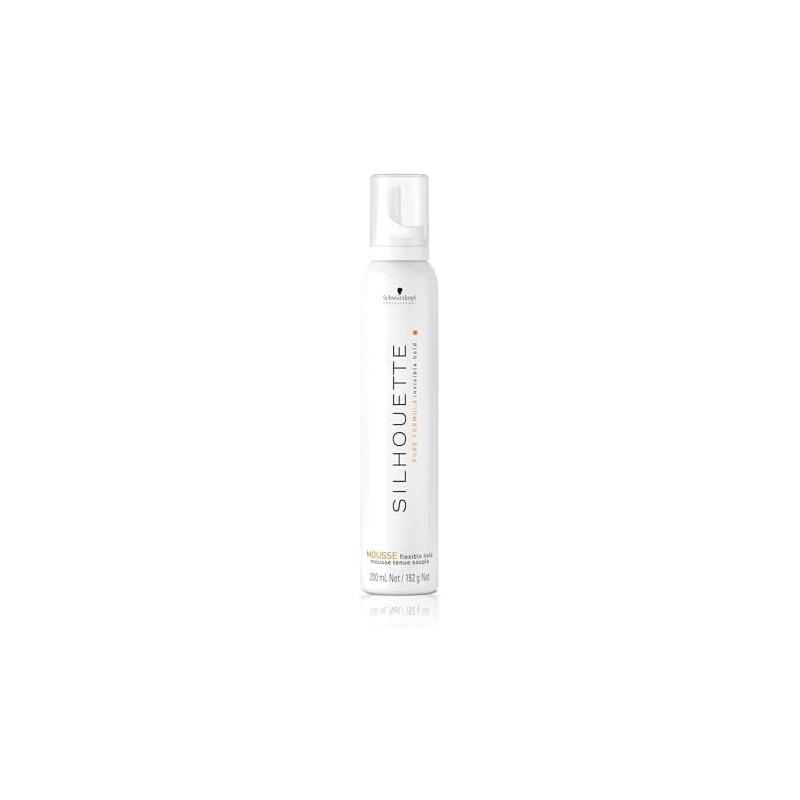 SILHOUETTE Espuma Flexible Hold, Fijación Duradera, Volumen y Brillo 200