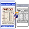 Teling 5 Pcs 8 1/2" x 11" Rigid Print Protectors