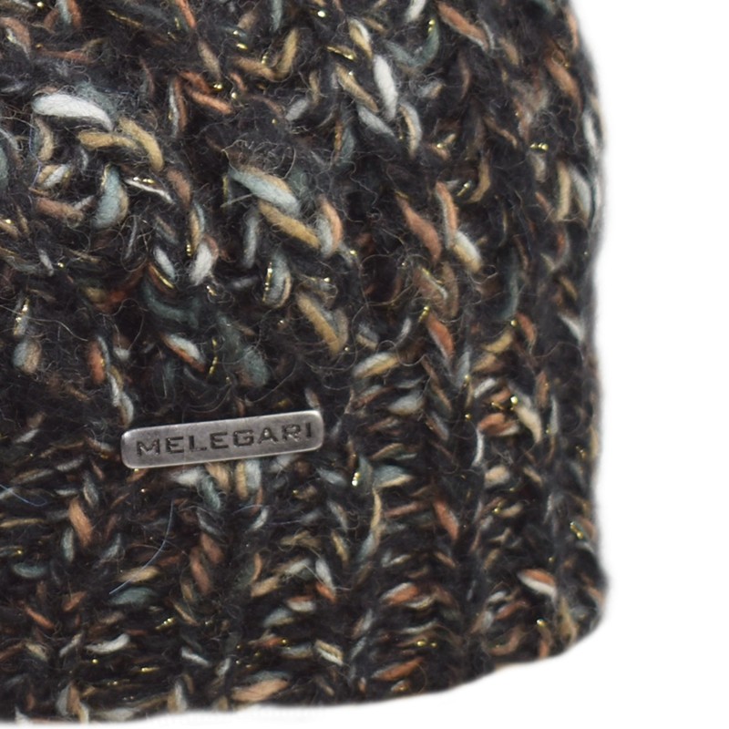Melegari Knitted Wool Blend Hat | Lurex | Long Beanie