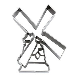 Staedter Windmill Shape Cookie Cutter, Stainless Steel Silver, 30 x 30 x 8.5 cm