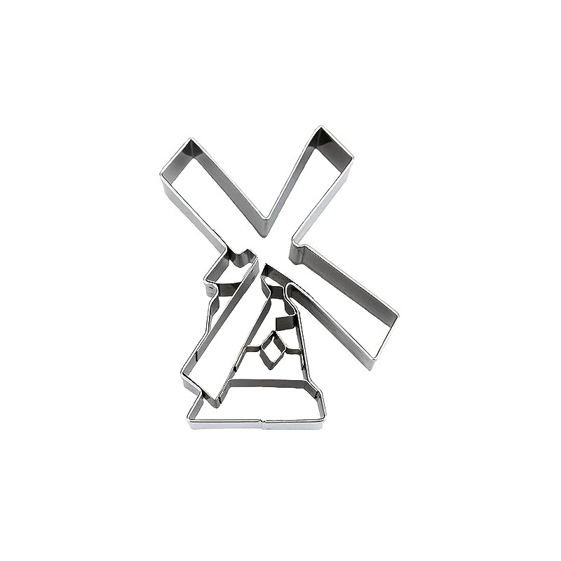 Staedter Windmill Shape Cookie Cutter, Stainless Steel Silver, 30 x