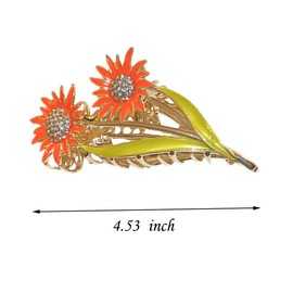 Fashion Flower Shaped Claw Hair Clips, Elegant NonSlip Sunflower Style Accessories for Women, Girls Hair Styling Gift