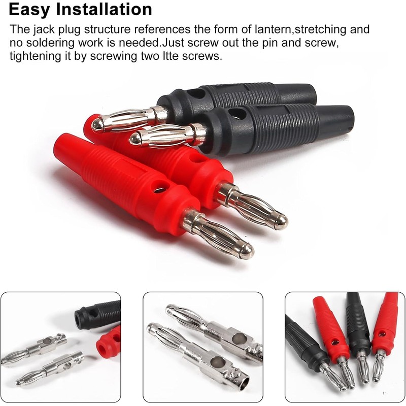 ATNSINC 30PCS Binding Posts Terminals 4mm Banana Plug Socket &
