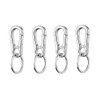 Keychain Clip Key Ring, Metal Carabiner Clips Keyring Keychains Chain