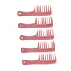 5Pcs Hairdressing Wide Tooth Comb Anti Static Ergonomic Handle Safe