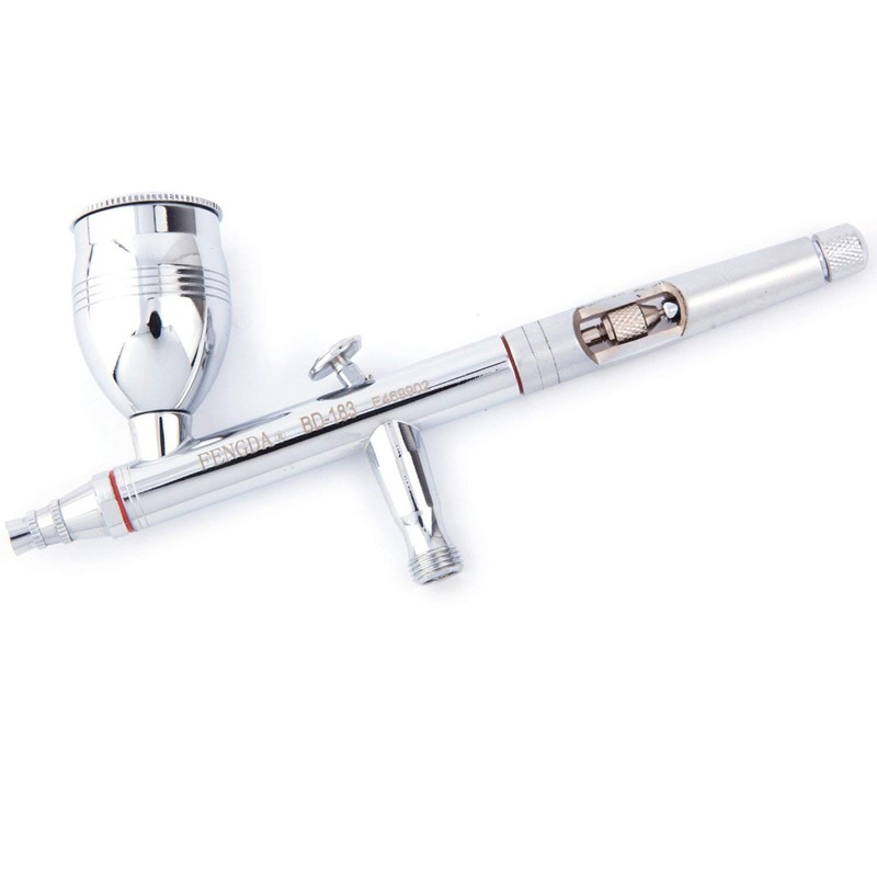 Fengda Airbrush FE-183K Precision Dual Action Airbrush Set for Gravity