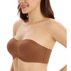 DotVol Seamless Bandeau Unlined Underwire for Large Bust Women's Minimizer