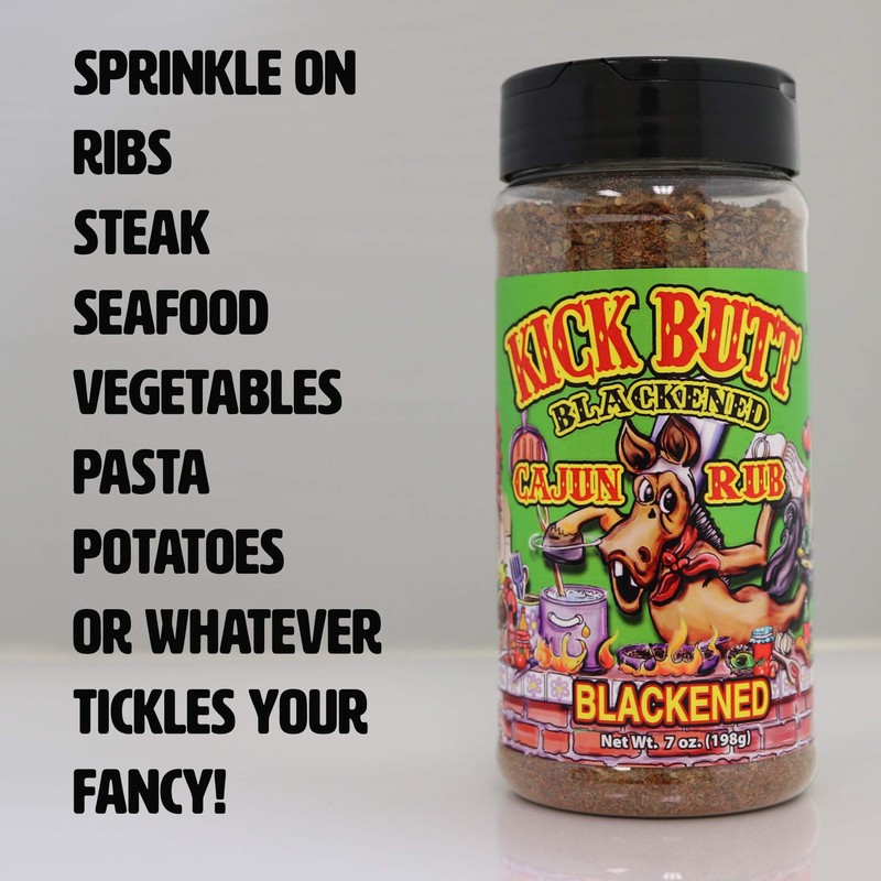 Kick Butt Gourmet Cajun Seasoning Spice Shaker - Spicy Cajun