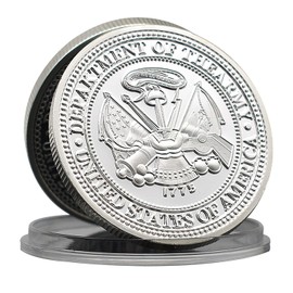 US Army Special Forces Airborne Challenge Coin – 1.57 Inch Military Coin with Special Forces Insignia and Department of The Army Seal