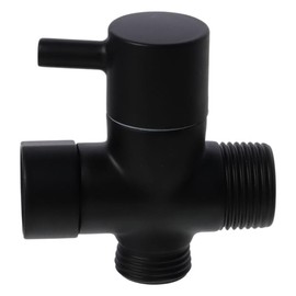 napkery 3-way Connector Copper Diverter Valve Chrome Tee Connector Bidet with Shut-off Valve T Adapter for Handheld Spray Bathroom