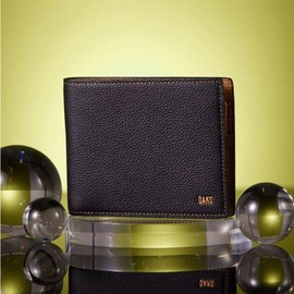 Daks (신세계강남점)DBWA4E701BK SOFT TWOTONE블랙 브라운 컬러 콤비 DAKS 로고 반지갑 (DBW A4E701BK) SOFT TWOTONE Black Brown Color Combination DAKS Logo Wallet