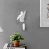 Wall Decor Sculptures, 13" Wall Runners with Hardware Included (White-W)