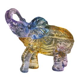 Gkesgm Elephant-Shape Crystal Glass Candy Serves and Sugar Bowl Set,Tabletop Dessert Snack Bowl,Perfect Home Decor