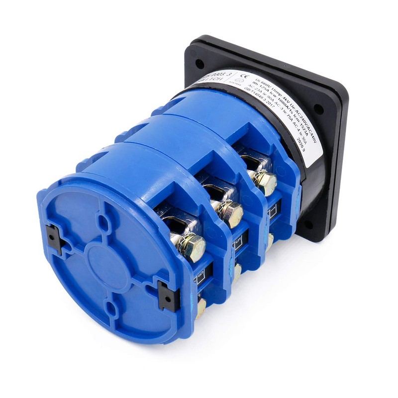 Heschen Rotary Changeover Cam Switch LW28-125/D303.3 125A 660VAC ON/Off/ON 3