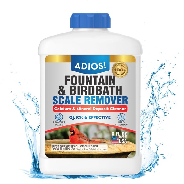 Fountain Scale Remover for Calcium, Lime and Hard Water Deposits