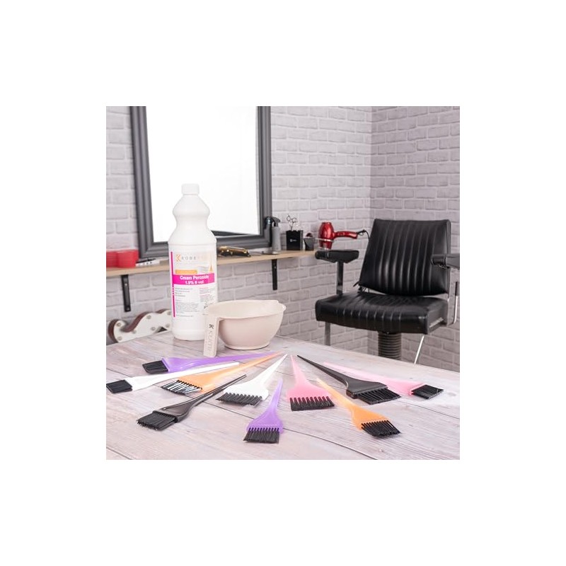 CoolBlades Professional Large White Hair Tint Brush - Ergonomic Handle,