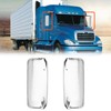 High Soar Chrome Door Mirror Covers Pair for Freightliner Columbia