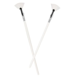 Healeved 2pcs Fan Eyelash Brush for Makeup Application Eyebrow and Lower Lash Tool for Precise Makeup Multi-use Design for Easy Eye Line and Face Shaping