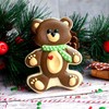 Sweet Cookie Crumbs Teddy Bear Cookie Cutter, Stainless Steel, Dishwasher