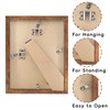 SNXJWA Brown 5x7 Picture Frame with Mat for 4x6 Display,