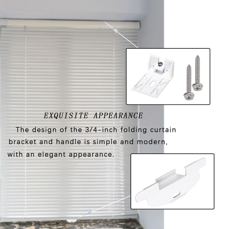 3/4" Blinds Shade Brackets Blind Clips and Pleat Lite Rise