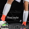 2 Pairs Football Shin Pad Sleeves with Pocket Holding Shin