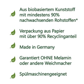 nip Eat Green Eco Organic Baby Spoon: Without Melamine, Spoon for Babies and Children from 4 Months, Dishwasher Safe, Pack of 6