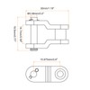 sourcing map 8Pcs 10B-1 Chain Offset Half Link Roller 15.875mm