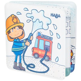 HABA Magic Bath Book Fire Brigade - Wet the Pages to Reveal Colorful Backgrounds in Tub or Pool