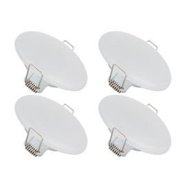 Dream Lighting Warm White 3.5inch LED Recessed Down light Aluminum Pate White Shell Under Cabinet Dome Lighting RV Motorhome Caravan Camper Trailer Boat Interior Roof Lamps Pack of 4