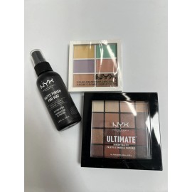 Nyx Spray Matte  + Ultimate EyeShadow Palette 03 Warm Neutrals + concealer New